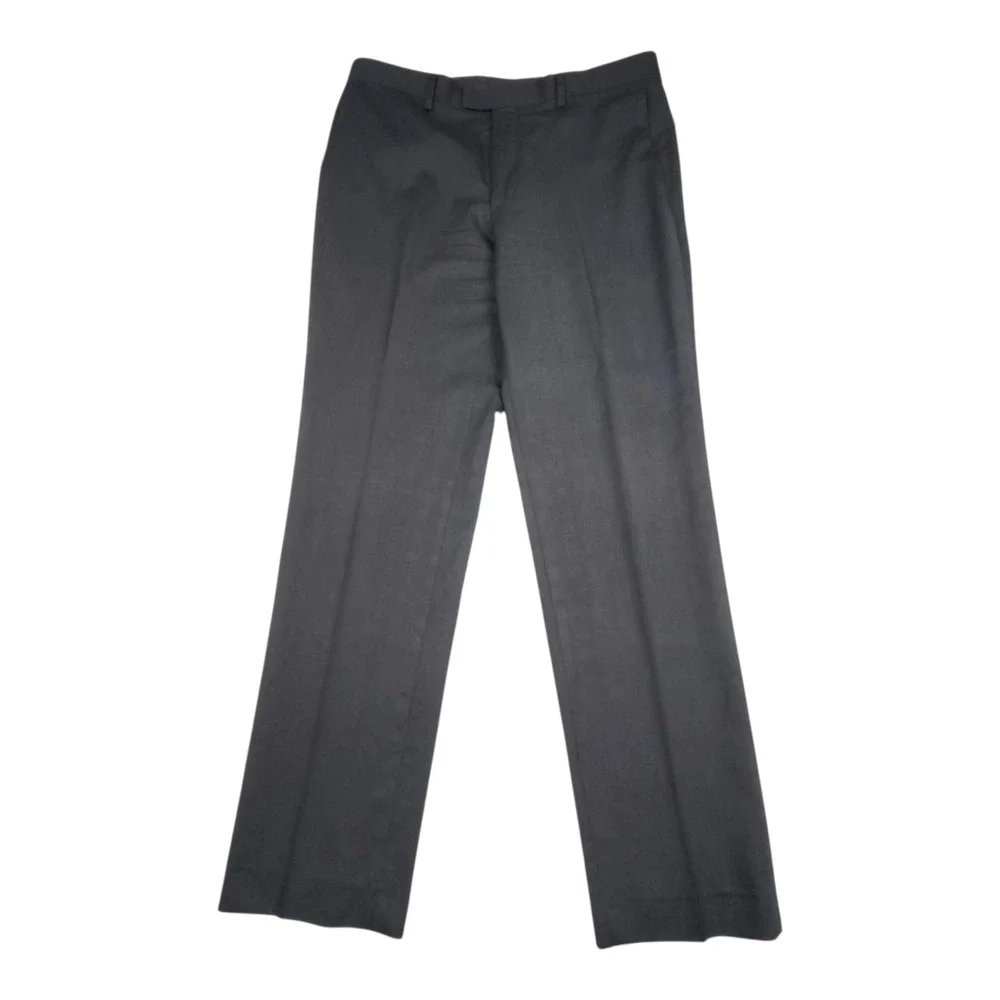Banana Republic Marzotto Wool Dress Pants 34x34 Charcoal Gray Super 120s